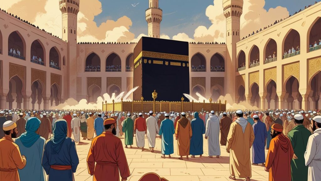 create me an image of the 9 days of due hijjah